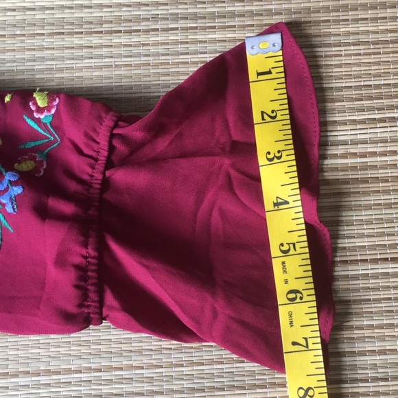 BLUEH CIEL EMBROIDERED Women’s Blouse Size S - Picture 13 of 16